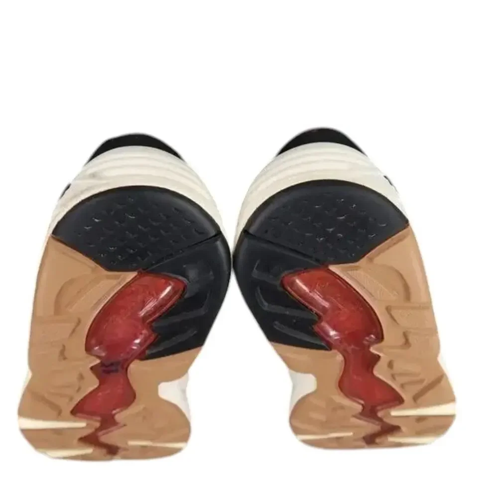 Puma Shoes Womens 6.5 Athletic Trainer Leather Blocks Stripes Trinomic Sneakers